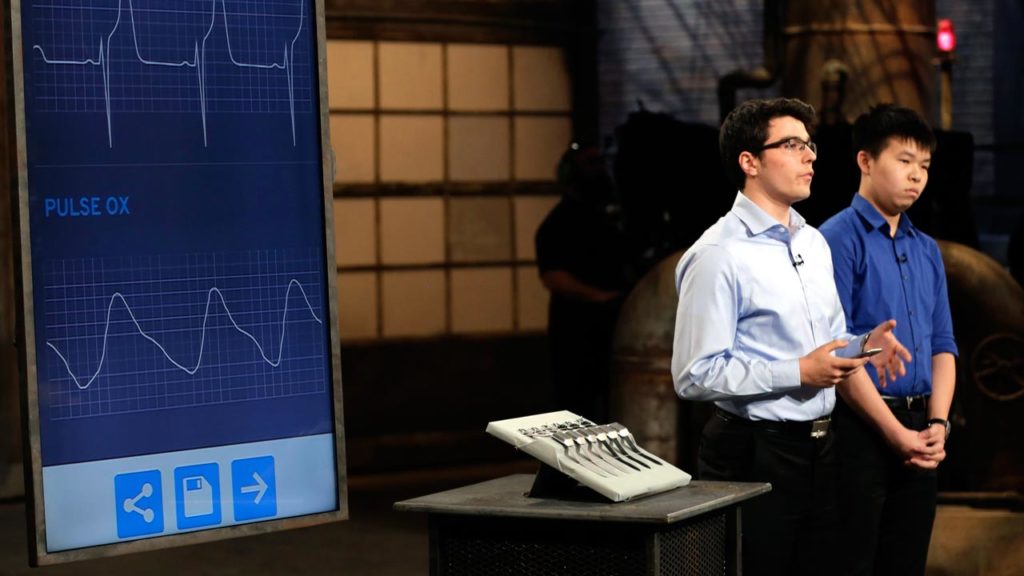 The medical product design team pitched their product on Dragons' Den. 