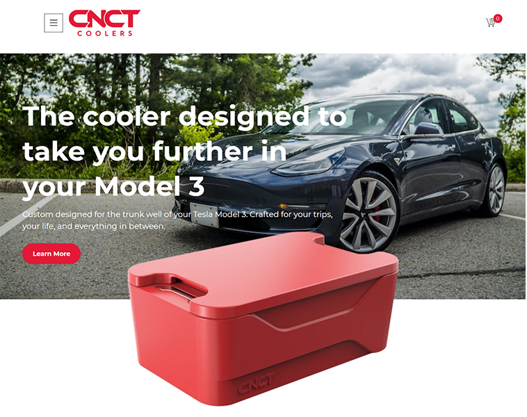 CNCT Cooler Product Design Website