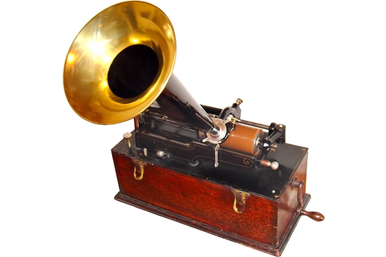 Thomas Edison's home phonograph.