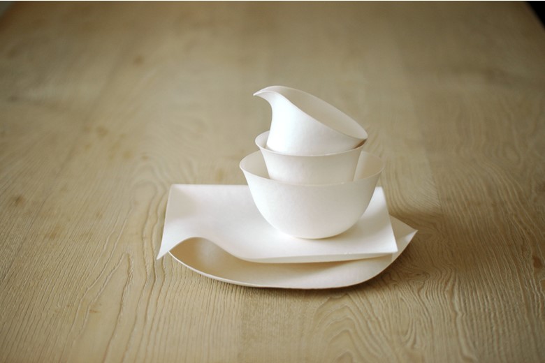 compostable tableware invention design: WASARA