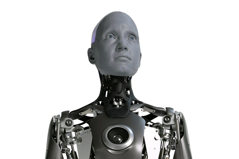 New technology invention: Ameca humanoid robot.