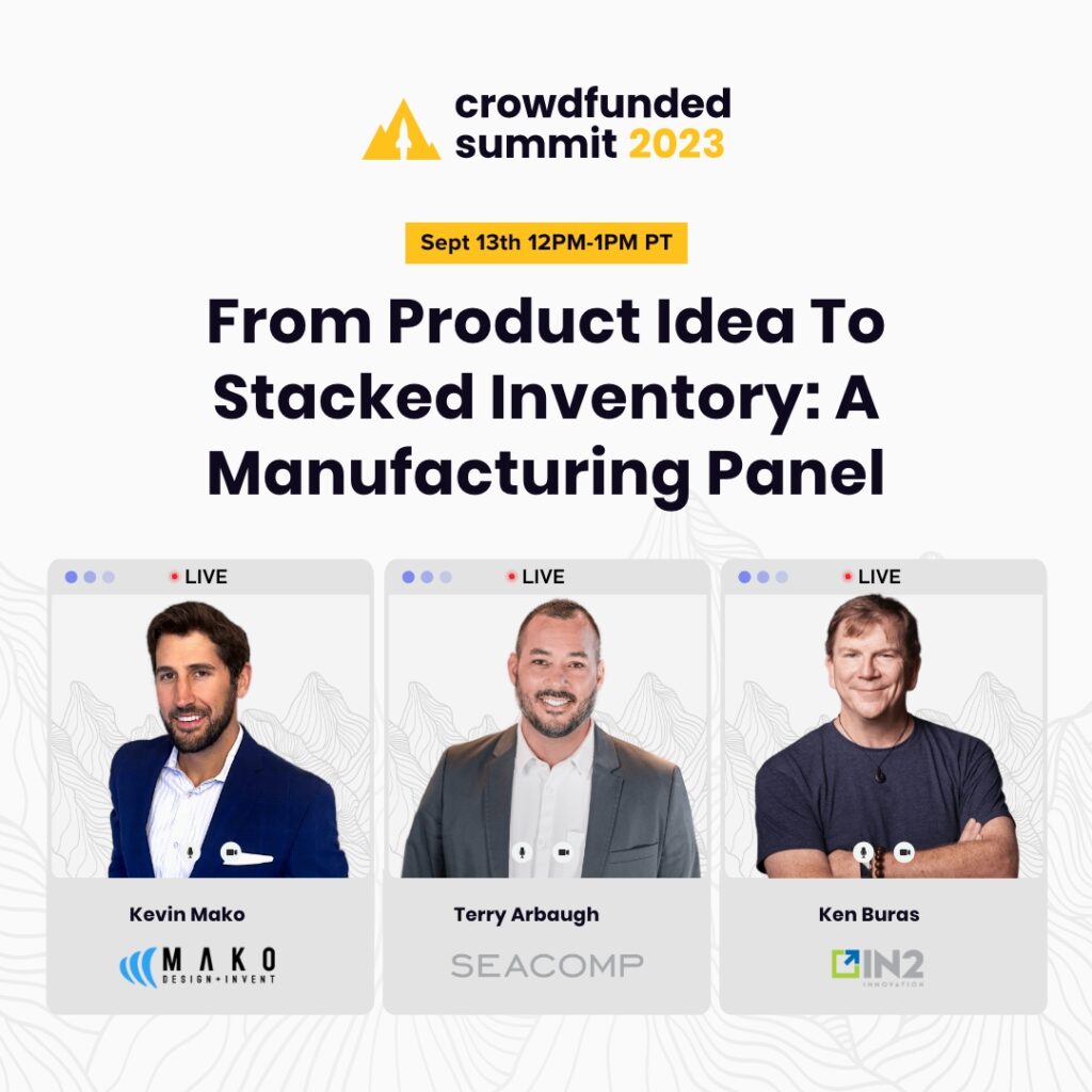 Join Mako Design’s Founder Kevin Mako Speaking at Crowdfunded Summit 2023